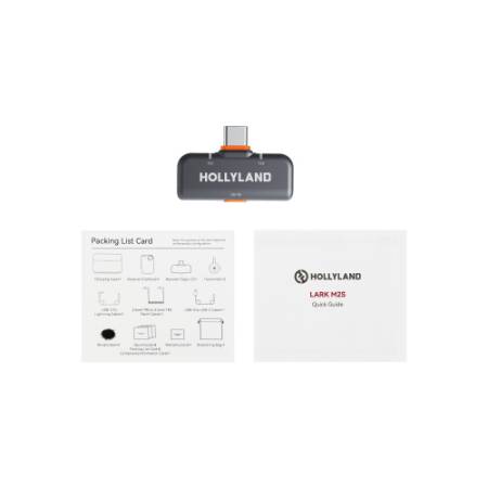 Hollyland LARK M2S USB-C Receiver - zawartość zestawu